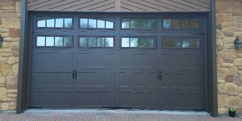 Black Garage Doors With Windows - Genesis Garage Door